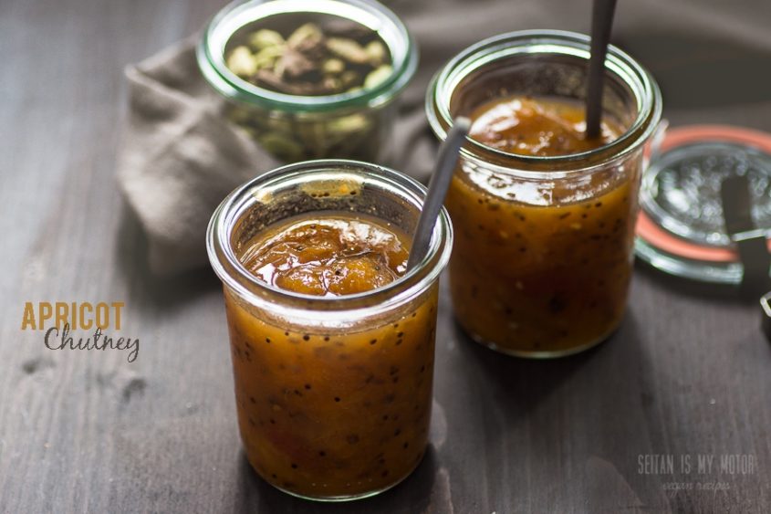 Fragrant Apricot Chutney Two Ways seitan is my motor
