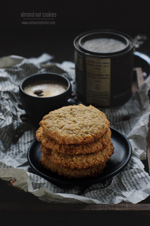 almond oat cookies | www.seitanismymotor.com