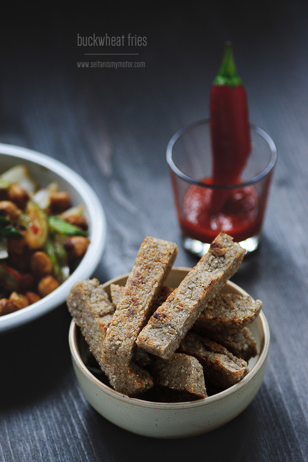 These buckwheat fries are so easy to make and they are the only buckwheat recipe you will ever need. Even if you are a buckwheat hater, you will love these! They are both crispy and moist and they are also gluten-free and vegan.