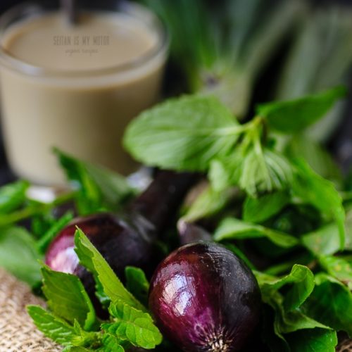 Zucchini Mint Soup with Tahini