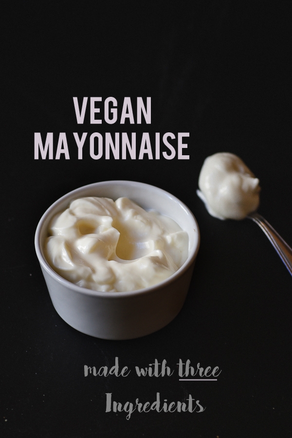 vegan mayonnaise - three ingredients