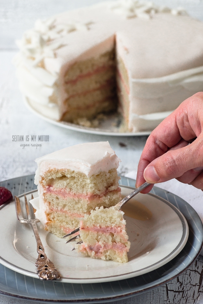 raspberry fondant cake #cake #vegan #baking #fondant