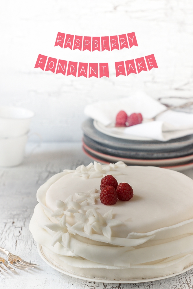 raspberry fondant cake #cake #vegan #baking #fondant