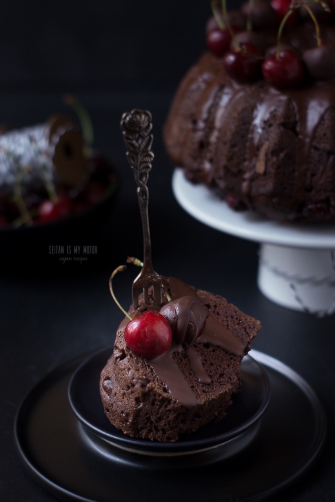 chocolate cherry guglhupf #vegan