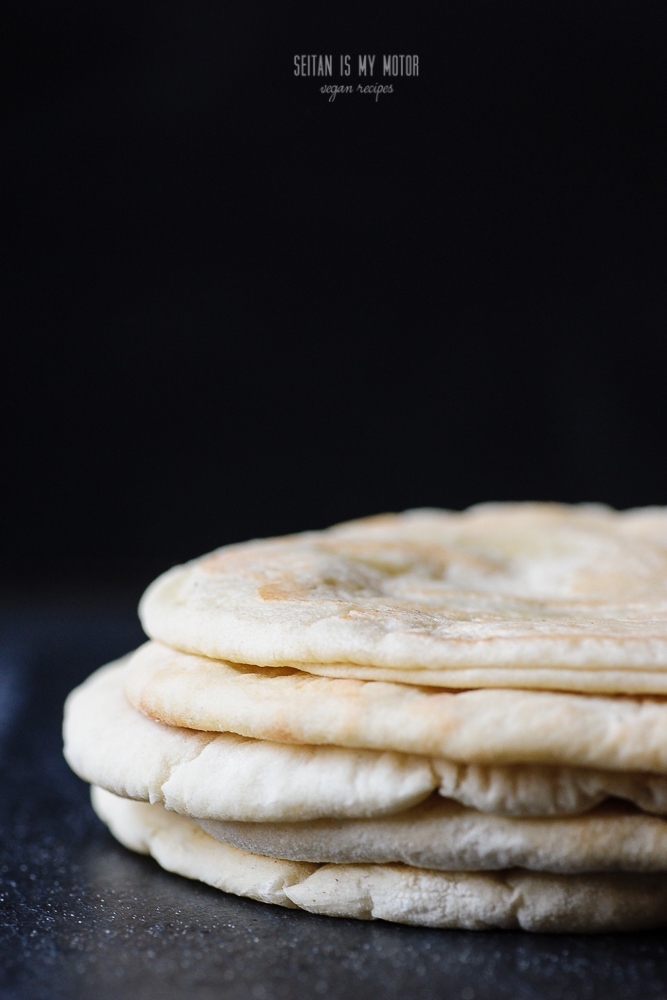 fresh homemade pita bread