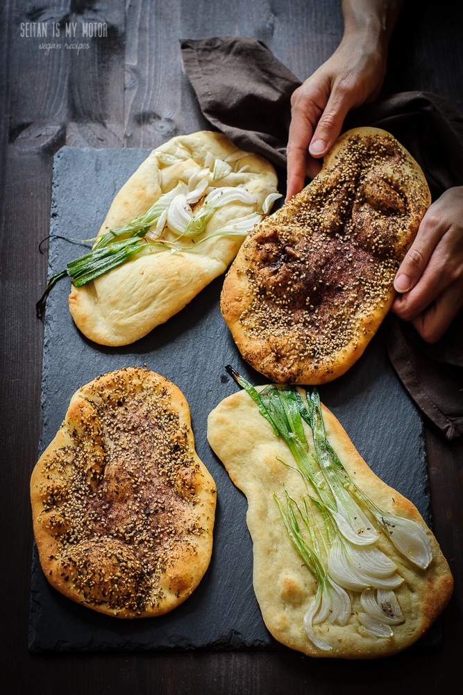 مناقيش manaqeesh (topped flatbread)