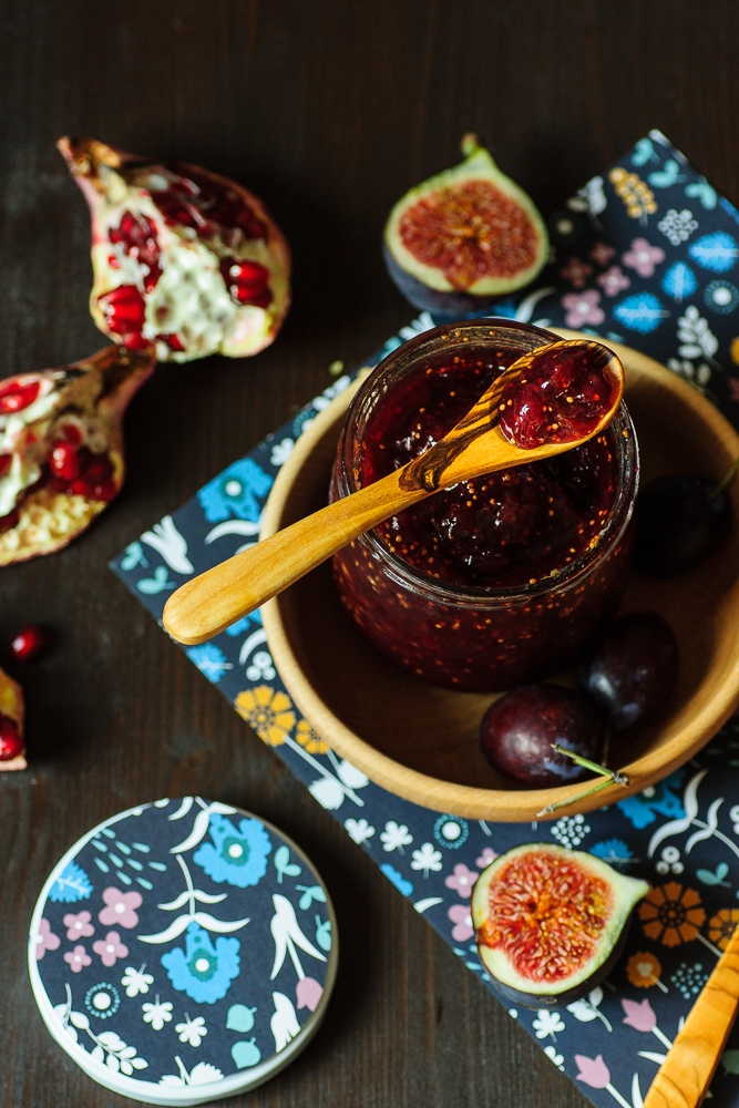 Fig, Plum, and Pomegranate Jam