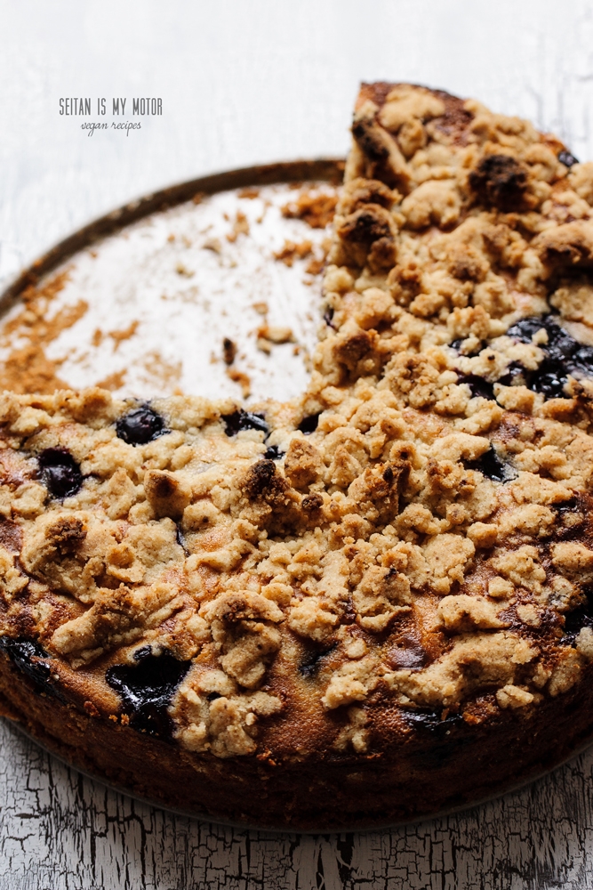 Blueberry Crumb Cake | www.seitanismymotor.com