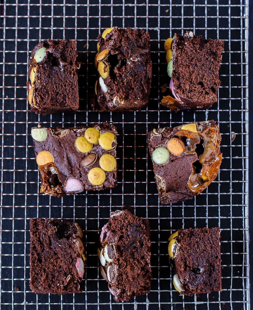 Vegan Toffee Brownies @seitanismymotor.com