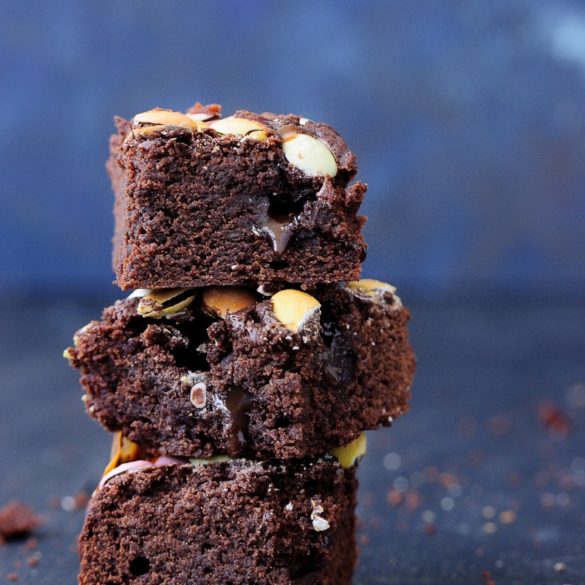 Vegan Toffee Brownies Vegane Toffee Brownies