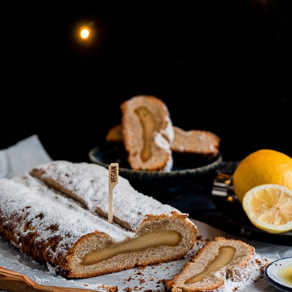 Veganer Marzipanstollen | Vegan Marzipan Stollen