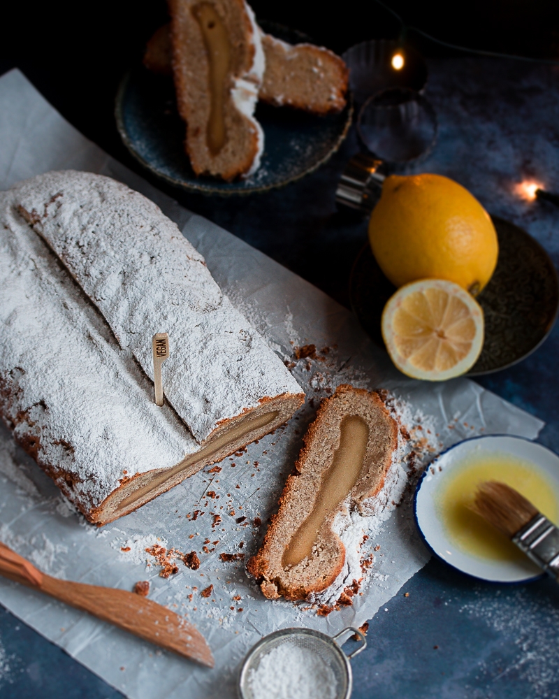 Veganer Marzipanstollen | Vegan Marzipan Stollen