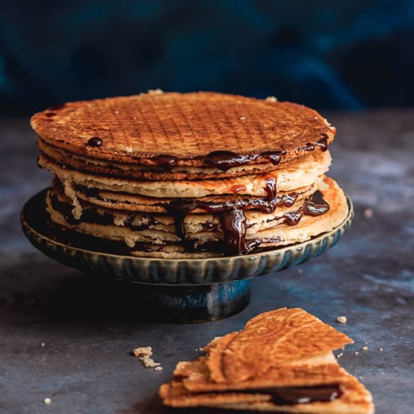 Vegan Stroopwaffles | vegane Stroopwaffeln | Stroopwafles | Sirupwaffeln