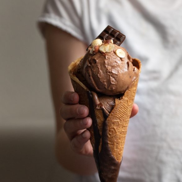 Vegan Gianduia Ice Cream Made With Only Four Ingredients